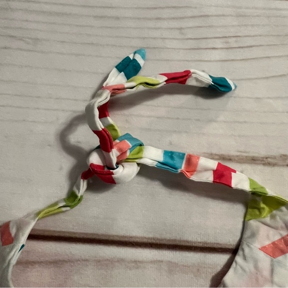 Janie And Jack  Multicolor Striped Halter Top Poolside Palms Sz 2T - Picture 4 of 4